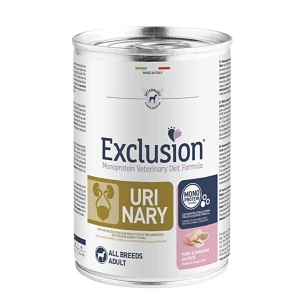 Exclusion Urinary Pork & Sorghum & Rice All Breed konzerv 400g